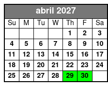 Clear Kayak Glow in the Dark Tour Through Winter Park abril Schedule