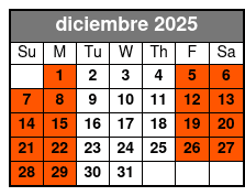 Orlando Paintball Experience diciembre Schedule