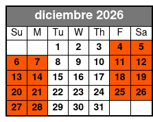 Orlando Paintball Experience diciembre Schedule