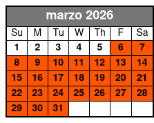 Island H2O Water Park Admission Ticket March Schedule