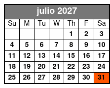 Island H2O Water Park Admission Ticket julio Schedule