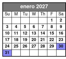 Paddle with Bunny and Pups enero Schedule
