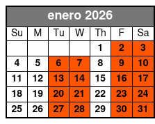 Polynesian Fire Luau in Orlando, Fl enero Schedule