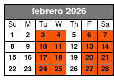 Polynesian Fire Luau in Orlando, Fl febrero Schedule