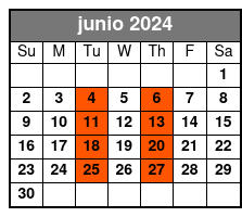 Manatee Swim Half Day junio Schedule