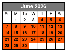 Clear Kayak Adventures Through Silver Springs junio Schedule