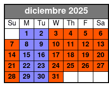1 Half Day Waterski, Wakeboard Or Wakesurf Lesson, 2 Individual Lessons diciembre Schedule