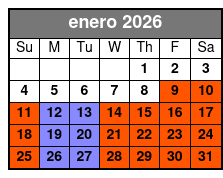 1 Half Day Waterski, Wakeboard Or Wakesurf Lesson, 2 Individual Lessons January Schedule