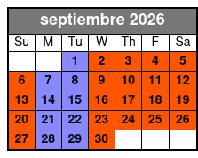 1 Half Day Waterski, Wakeboard Or Wakesurf Lesson, 2 Individual Lessons September Schedule