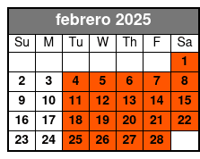 Child (3-12) febrero Schedule