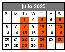 Child (3-12) julio Schedule