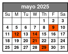 Private 2-Hour Sunset Sailing mayo Schedule