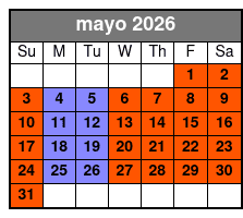 Pontoon Lake Tours mayo Schedule