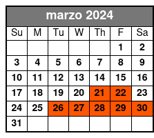 Adult (non-Alcoholic) marzo Schedule
