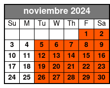 Adult (w/Drinks) noviembre Schedule