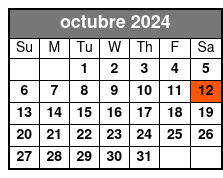 Transportation Only octubre Schedule
