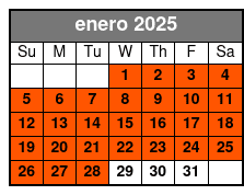 Transportation Only enero Schedule