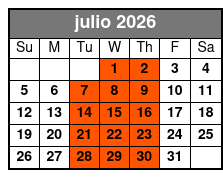 5:30pm Wander & Eat in Orlando julio Schedule