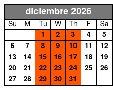 5:30pm Wander & Eat in Orlando diciembre Schedule