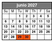 5:30pm Wander & Eat in Orlando junio Schedule