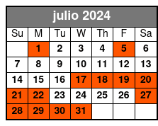 Transportation Only julio Schedule