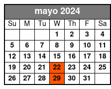 Sheraton Lake Buena (Q1B-A) mayo Schedule