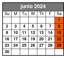 DoubleTree SeaWorld (Q1B-A) junio Schedule