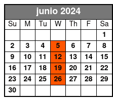 Hampton Inn Orlando (Q1B-A) junio Schedule
