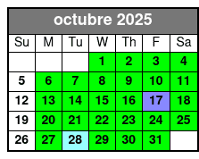 Guided Historical Wildlife Sightseeing Cruise of The Famous Chain of Lakes in Florida octubre Schedule