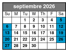 Sherlock Studies 75-Minute Escape Room septiembre Schedule