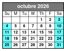 Sherlock Studies 75-Minute Escape Room October Schedule