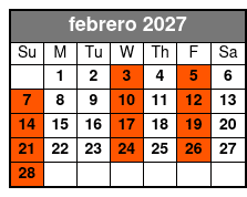 Tour+Admission（Q1A) febrero Schedule