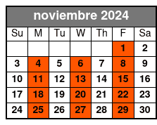 Sheraton Orlando (Q1A) noviembre Schedule