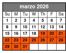 Gatorland Screamin Gator Zipline marzo Schedule