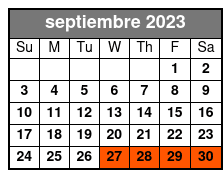 Private 2-Hr Vegas Strip Tour septiembre Schedule