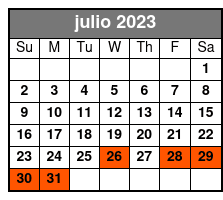 11:00 julio Schedule