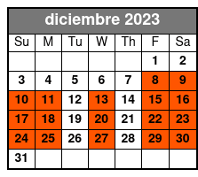 11:00 diciembre Schedule