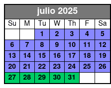 Island Time Boat Cruise julio Schedule