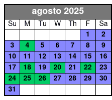 Island Time Boat Cruise agosto Schedule