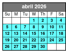 Island Time Boat Cruise abril Schedule