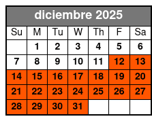 1 Hour Sunset Fort Lauderdale diciembre Schedule