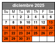 1 Hour Morning Fort Lauderdale diciembre Schedule