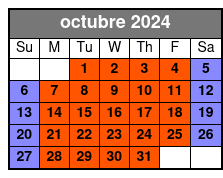 Lauderdale-By-The-Sea 1 Hour octubre Schedule