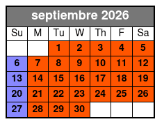 Wave 3 septiembre Schedule