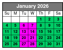 Miami Jetski from Duffy's in Sunny Isles enero Schedule