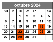 SpringHill Mia Airport (mia1d) octubre Schedule