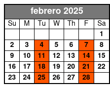 SpringHill Mia Airport (mia1d) febrero Schedule