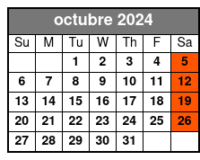 Economy Class octubre Schedule