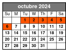 Evening Cruise with Dancing octubre Schedule