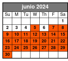 1 Hour Snorkel junio Schedule